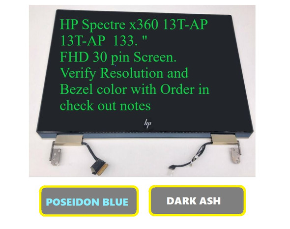 2 of 6-image forL37646-001 LCD Display Full Assembly REPLACEMENT HP Spectre x360 13-AP0046NR