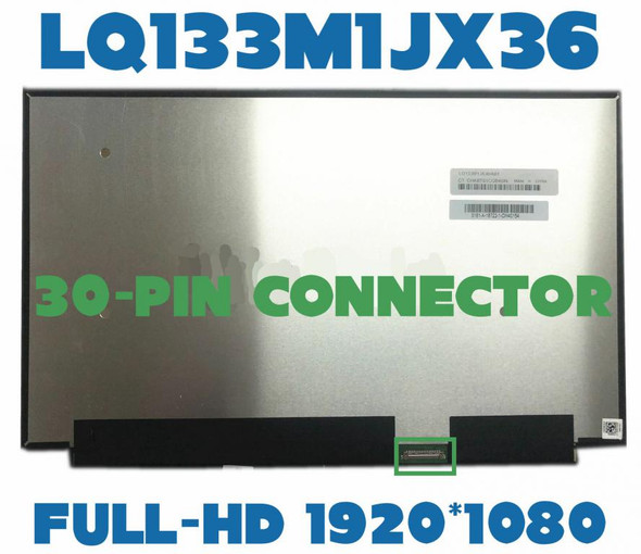 1 of 4-image forLQ133M1JX36 A01 13.3" led LCD Panel FHD 1920x1080 30 Pin