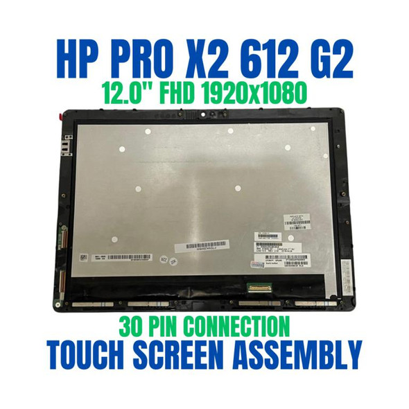 1 of 6-image forHP X2 612 LCD 12 WUXGA Touch Screen Digitizer ASSEMBLY Bezel 918352-001