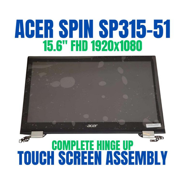 1 of 3-image forAcer Aspire Spin 3 SP315-51 15.6" FHD LCD Glossy Touch Screen Complete Assembly