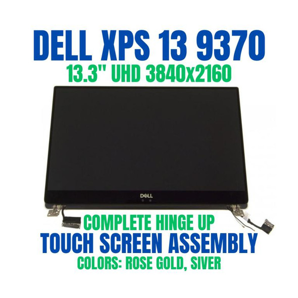 1 of 5-image forDell XPS 13 9370 13.3" UHD 3840x2160 LCD Touch Screen Complete Assembly