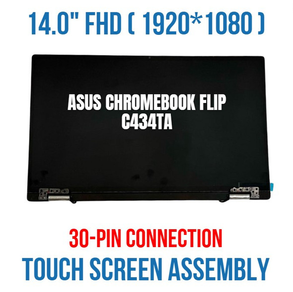 1 of 9-image forAsus Chromebook Flip C434T C434TA 14" LCD Touch Screen Complete Assembly