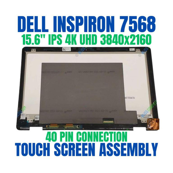 1 of 6-image forDell Inspiron 15-7568 15.6" UHD 4K glossy version Display Screen Panel
