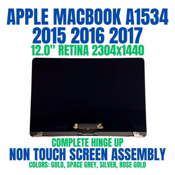 1 of 8-image forApple MacBook Grey A1534 12" 2015 2017 Retina LCD Screen REPLACEMENT