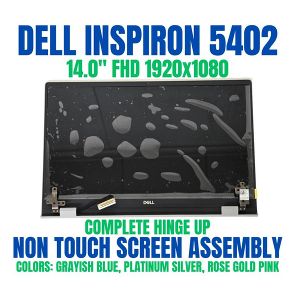 1 of 17-image forDell Screen Assembly Inspiron 14 5402 FHD 1920x1080 Silver PWF78 Y42H3 TK1VW