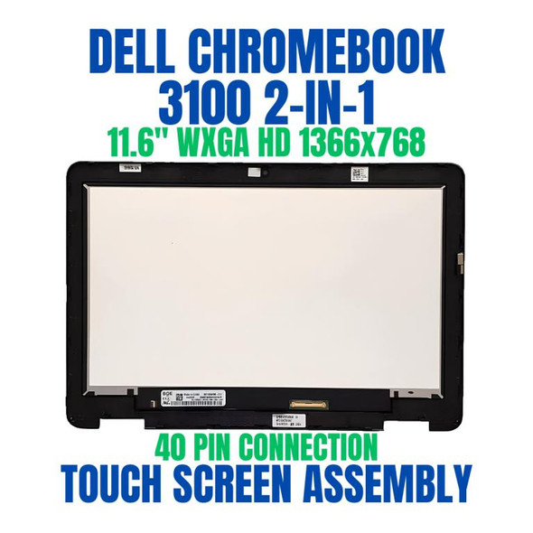 1 of 6-image forDell OEM Chromebook 3100 2-in-1 11.6" Touch Screen EMR- WXGA HD LCD Panel 2VGH8