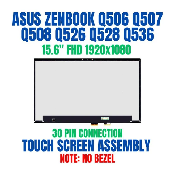 1 of 8-image forAsus ZENBOOK Flip UX562FA Q507 Q507I 15.6" LCD Touch Screen Assembly
