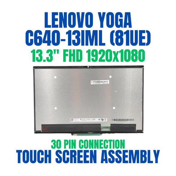 1 of 8-image forLenovo Yoga C640-13IML LCD Touch Screen Bezel 13.3" FHD 5D10S39625