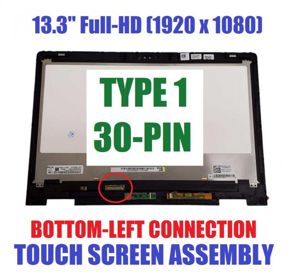 2 of 3-image forDell Latitude 3390 2-in-1 13.3" FHD LCD Touch Screen Assembly