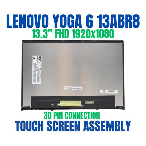 1 of 8-image forLenovo Yoga 6 13ALC7 82UD LCD Touch Screen Bezel 13.3" FHD 5D10S39766