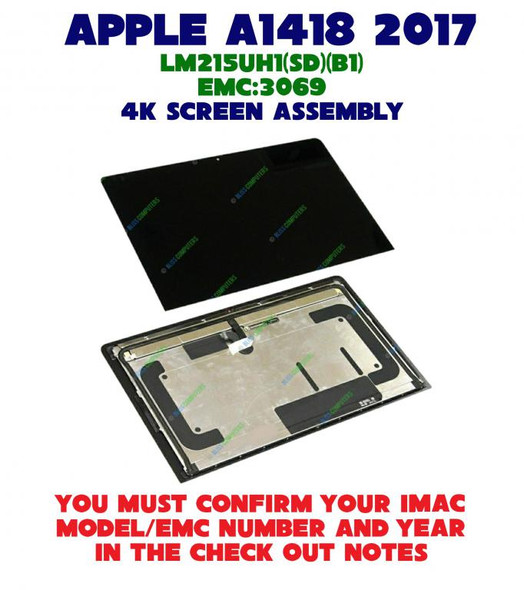 1 of 9-image foriMac 4K 21.5" A1418 2017 LCD Display Screen Full REPLACEMENT LM215UH1 SD B1