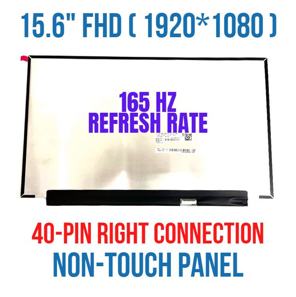 1 of 9-image forDP/N 00KJ3Y Laptop LCD Screen LQ156M1JW22 15.6" Slim 40 Pin IPS LED Display Screen