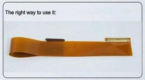 2 of 4-image for15.6" 16.0" 17.3" LED Screen Extension Converter Cable Left to Right 40 pin