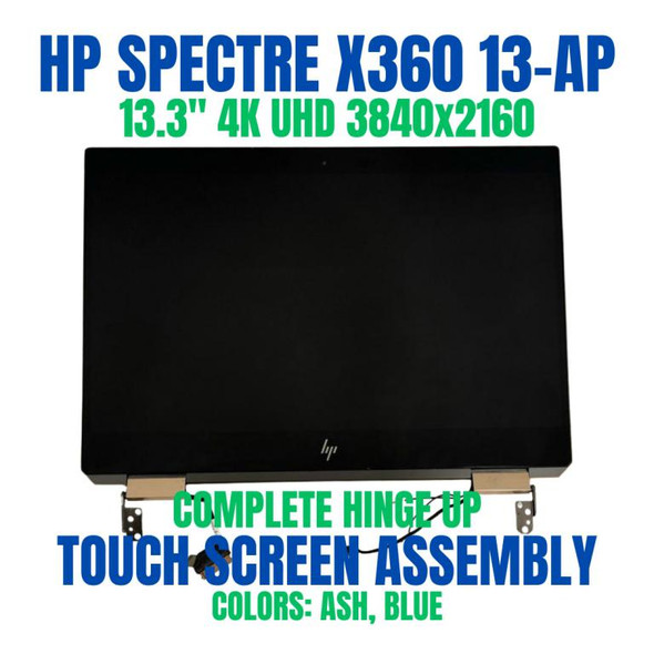 1 of 8-image forL37650-001 HP SPECTRE X360 Convertible 13-AP0043DX LCD Display Panel Touch Screen Hinge Up