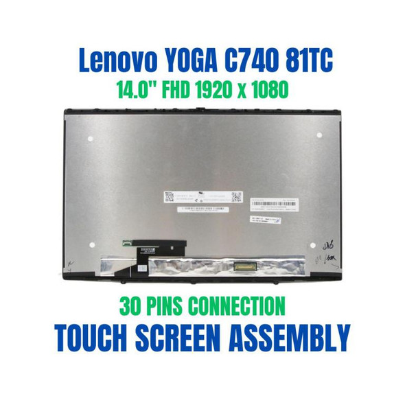 1 of 6-image forIPS LCD Touch Screen Digitizer Assembly Lenovo Yoga C740-14IML 81TC000JUS