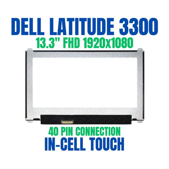 1 of 8-image for13.3" FHD LCD Touch Screen B133HAK02.0 Dell Latitude 3330 D2TNH 0D2TNH 40 Pin