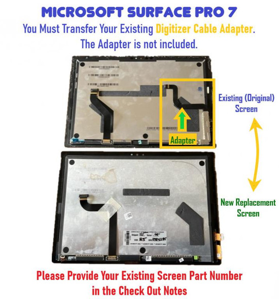 2 of 8-image forLCD Display Touch Screen Digitizer Microsoft Surface Pro 7 1866 LP123WQ1