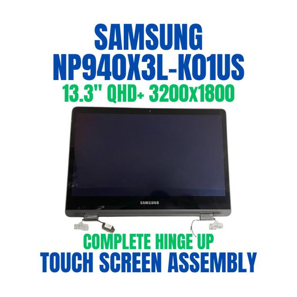 1 of 9-image for13.3" LCD Screen Full Top Assembly Samsung ATIV Book 9 NP940X3L-K01US QHD