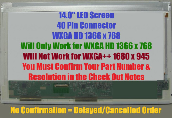 1 of 10-image forToshiba SATELLITE C605 SERIES 14.0" LCD LED Screen Display Panel WXGA HD