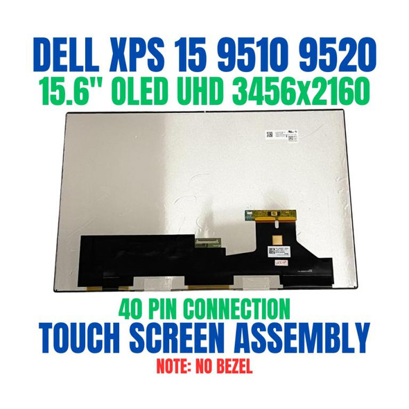 1 of 9-image forDell 320-BEHQ 15.6" OLED 3.5K 3456x2160 InfinityEdge Touch Anti-Reflective Display Screen