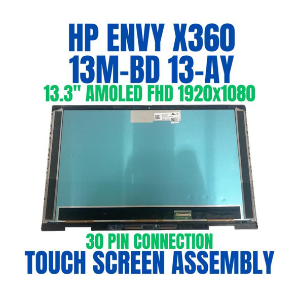 1 of 7-image for13.3" M82690-001 LCD Touch Screen Digitizer Assembly Amoled Screen Natural Silver