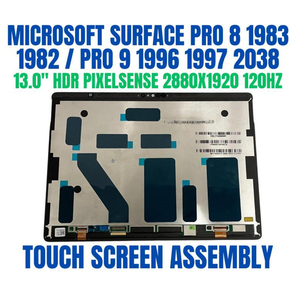 1 of 10-image forMicrosoft Surface Pro 8 1983 13 LCD Display Touch Screen Assembly