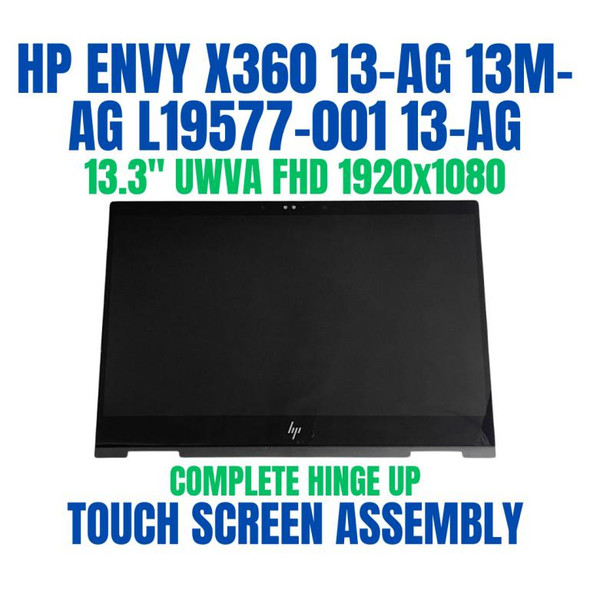 1 of 6-image forL19577-001 HP X360 13-AG0010CA 13M-AG0001DX LCD Display Touch Hinge Up Assembly