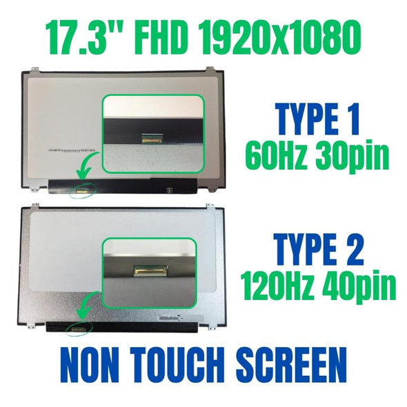 1 of 9-image for17.3" IPS FHD Screen Au Optronics B173han01.0 B173han01.3 B173han01.1 Hw0a