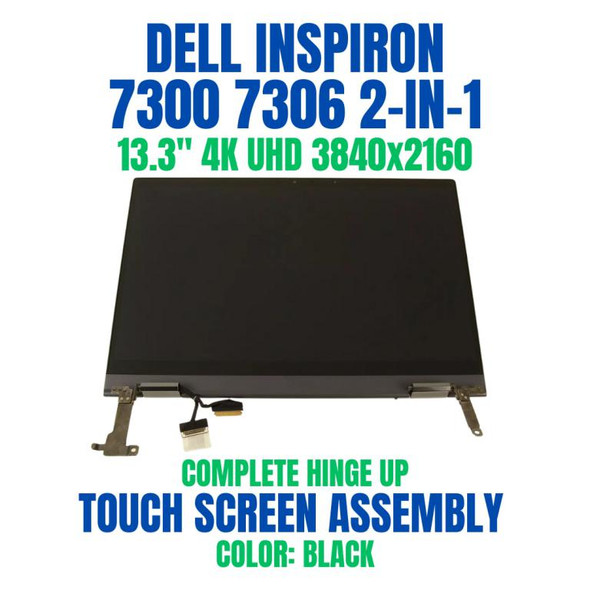 1 of 10-image forComplete Dell Inspiron 7306 2-in-1 13.3" UHD 4K Touch Screen LCD Assembly 06YF6P
