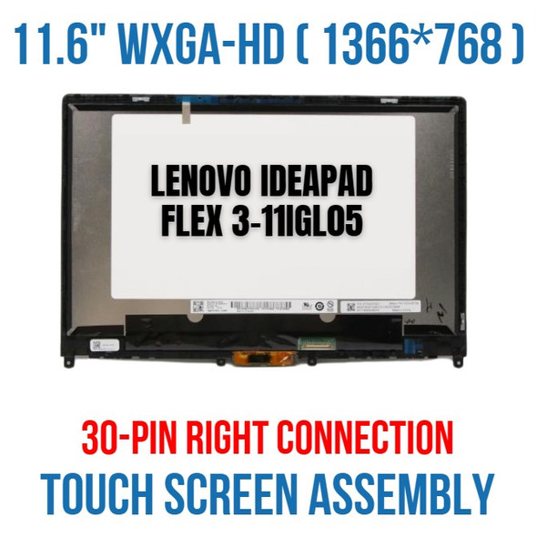 1 of 4-image forLenovo Ideapad Flex 3 11IGL05 11.6" LCD 1366x768 HD Touch Screen