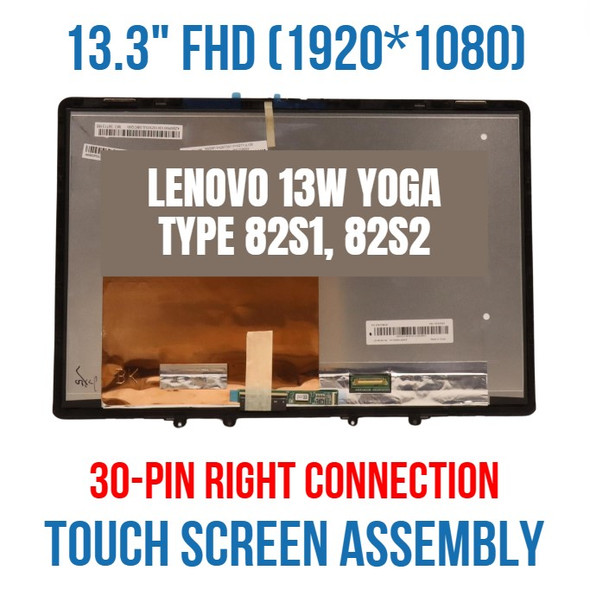 1 of 5-image forLenovo 13W Yoga 82S1 82S2 Lcd Touch Screen Bezel 13.3" WUXGA 5M11F26022