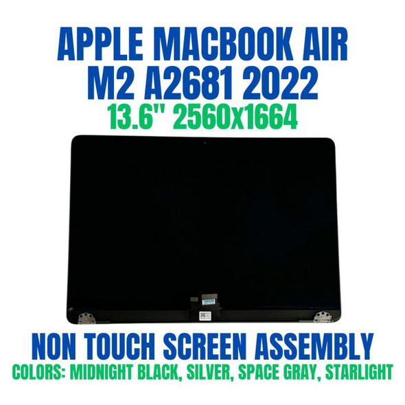 1 of 10-image for13.6" Apple Macbook Air M2 A2681 2022 MLY33LL/A MLY43LL/A IPS LCD Display Assembly