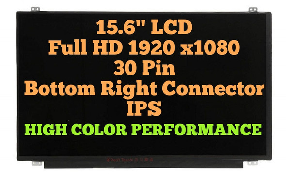 1 of 10-image for15.6" HB156FH1-301 LCD Screen Display Panel FHD 1920x1080 30 pin 60Hz Non Touch