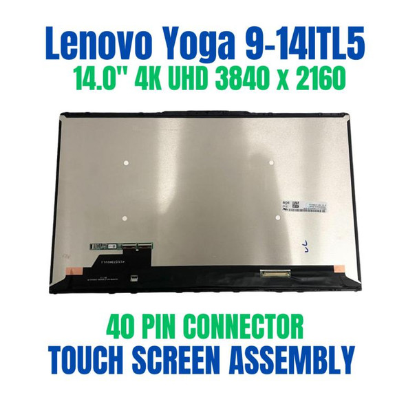 1 of 9-image for14" LCD Touch Screen Assembly Lenovo Ideapad Yoga 9-14ITL5 82BG 5D10S39666