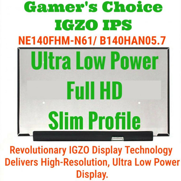 2 of 4-image for72% Color FHD IPS LED TFT LCD Screen NE140FHM-N61 Luminance 400 (Typ.)(cd/m2)