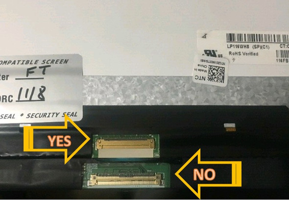 2 of 7-image forLP116WH8-SPc1 11.6" Touch LCD Screen Lenovo Chromebook N22 40 Pin