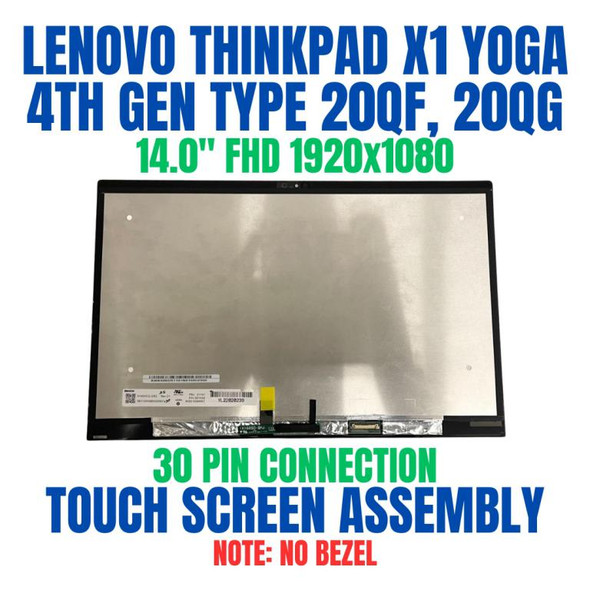 1 of 5-image forReplacement Lenovo ThinkPad X1 Yoga 4th Gen LCD Touch Screen Assembly 01YN158