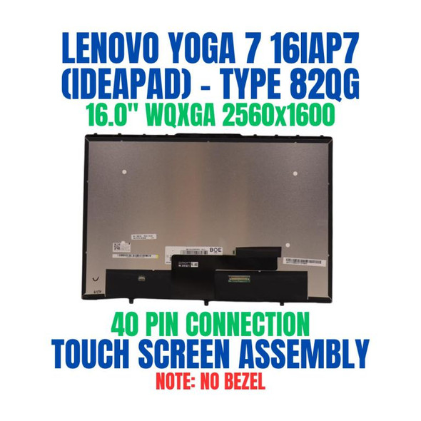 1 of 8-image for16" 2.5K IPS LCD Touch Screen Digitizer Assembly Lenovo Yoga 7 16IAH7 82UF