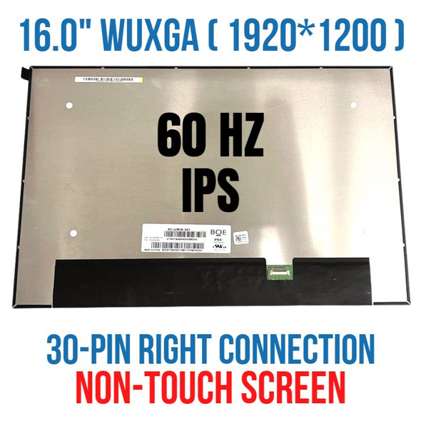 1 of 12-image for16.0" 100% sRGB FHD IPS LED LCD Screen Display Panel NV160WUM-N45 BOE0A59 30 Pin