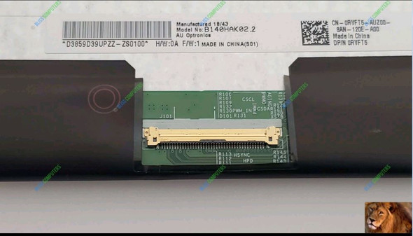 2 of 8-image for14" Screen Assembly Dell Latitude 14 7480 7490 DP/N RVFT5 0RVFT5 LCD