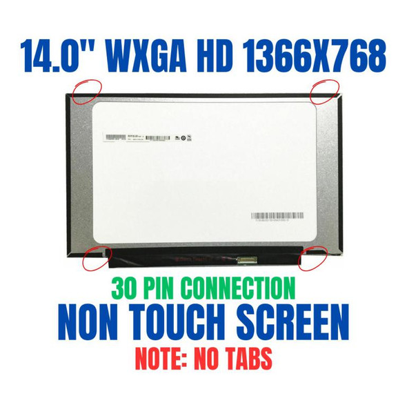 1 of 7-image forHP 14-CF0013DX NT140WHM-N34 LCD Screen Display 14" 1366X768 30 pin 60Hz