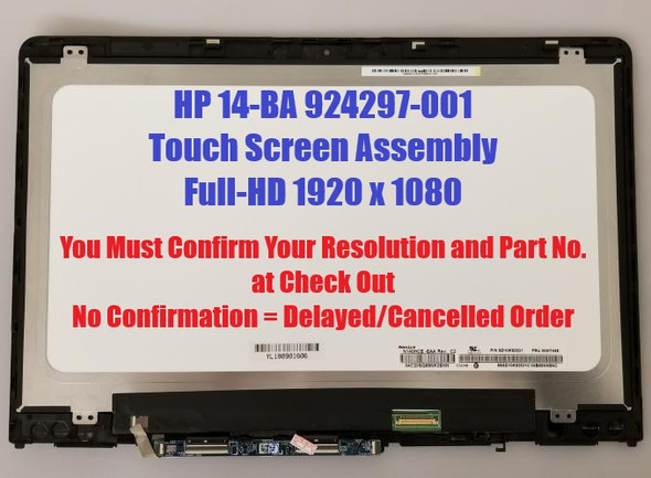 1 of 5-image for14" HP Pavilion X360 14-ba005la LED LCD Display Touch Screen Assembly 1080P