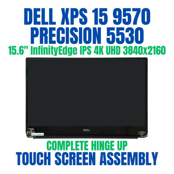1 of 5-image forDell XPS 9570 M5530 15.6" 4K 3840x2160 UHD Touch Screen Complete Assembly GREY