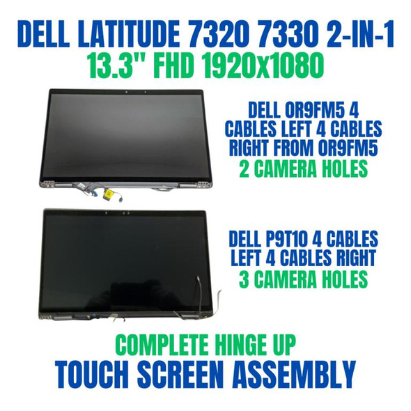 1 of 4-image forDell Latitude 7320 2-in-1 13 Touch Screen FHD Complete Screen Assembly KRYM8