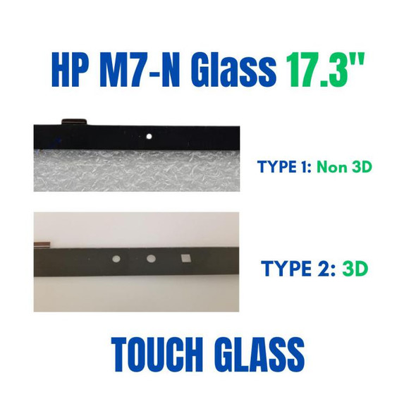 1 of 9-image forHP Envy M7-N109dx 17.3" Touch Screen Glass Digitizer FP-ST1735M000BKM-01X