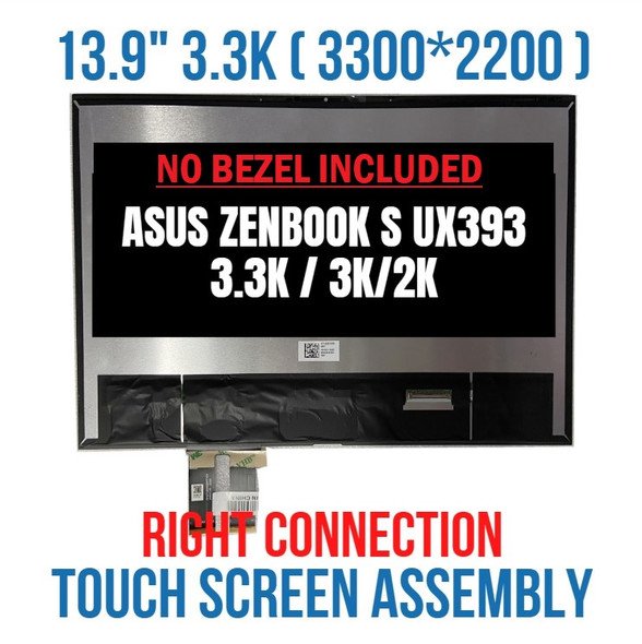 1 of 10-image for13.9" Asus Zenbook UX393EA UX393JA LED LCD Touch Screen Assembly 3300x2200