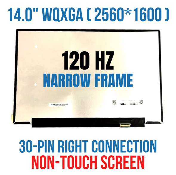 1 of 10-image for14" 16:10 WQXGA LED LCD Screen IPS Display Panel LM140GF1L02 2560x1600 40 Pin