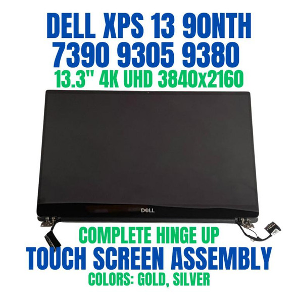 1 of 9-image forDell Xps 13 7390 9380 13.3" Uhd Wva Touch Lcd Screen Complete Assembly 97pnd