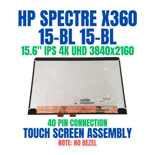 1 of 9-image forHP Spectre X360 15-bl 15-bl012dx LCD Display Touch Screen Assembly UHD 4K