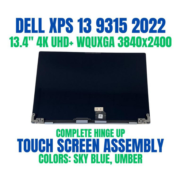 1 of 10-image for4k 13.4" Wquxga Touch Laptop Lcd Screen Assembly Dell Xps 9315 3840x2400 50pin